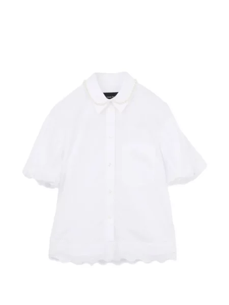 Cămașă Simone Rocha cu broderie alb
