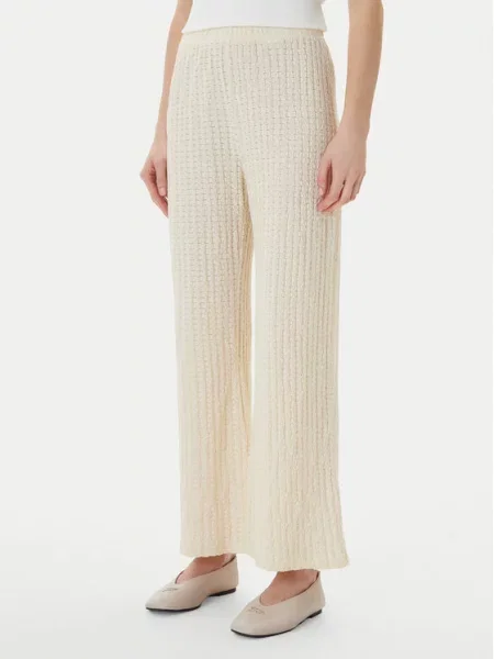 ONLY Штани з тканини Ella Wide Leg бежевий
