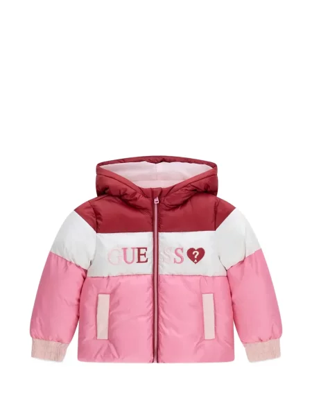 Kurtka dziecięca Guess różowa