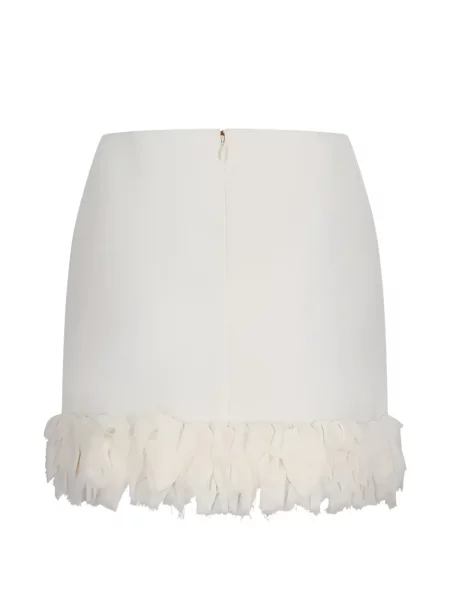 Fusta mini Blumarine cu volane alb