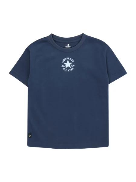 CONVERSE Tricou bleumarin / pastel albastru