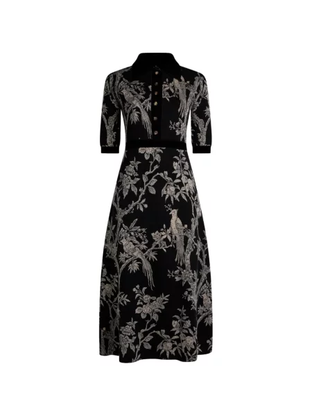 Rochie tip cămașă Etro de lână negru