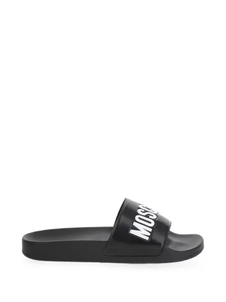 Papuci Moschino cu autograf negru