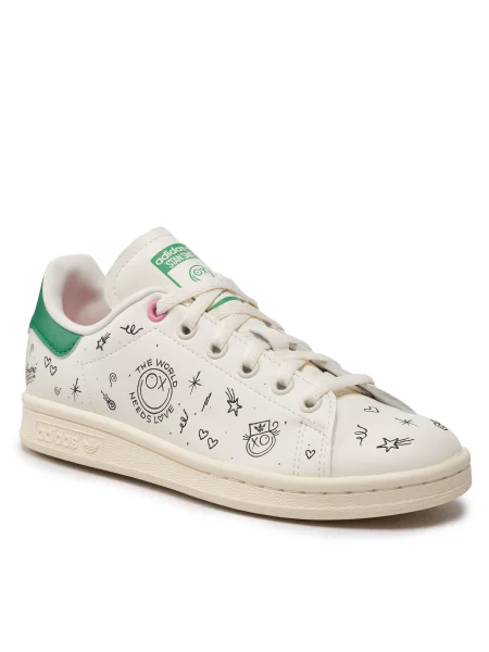 Laisvalaikio batai adidas Stan Smith J Cwhite/Cwhite/Cblack balta