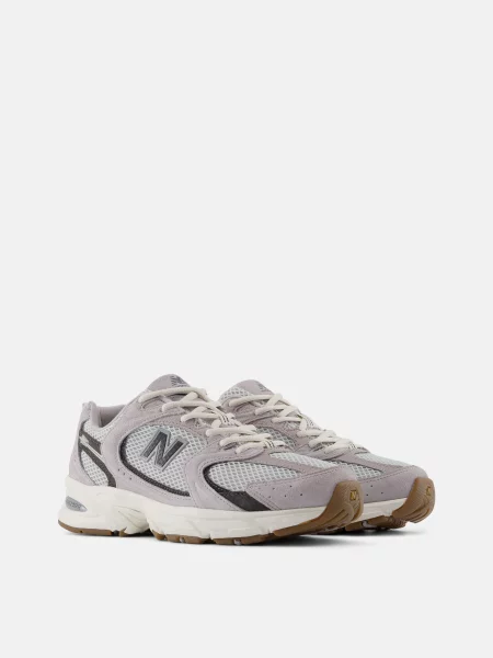 Повседневные кроссовки New Balance с сеткой в сеточку розовые