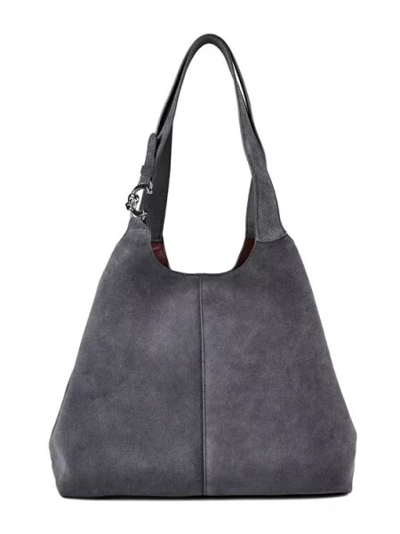Coccinelle Shopper táska + tarisznya Coccinelle C-Easy | hasított bőr szürke