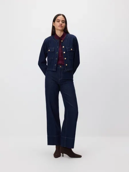 Reserved Широкі джинси темно-синій сині