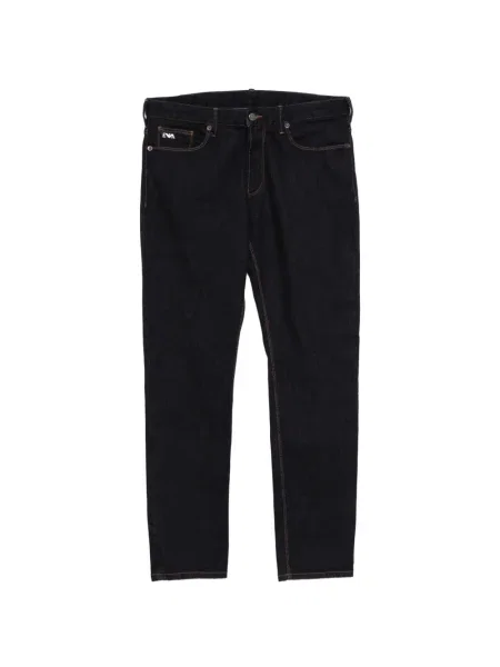 Blugi Emporio Armani cu autograf albastru