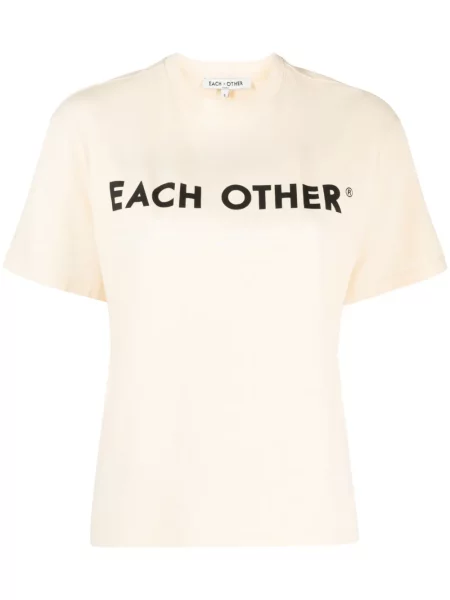 Tricou Each X Other cu imagine galben