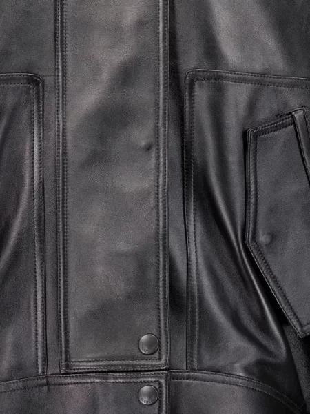 Geacă bomber Balenciaga cu guler înalt negru