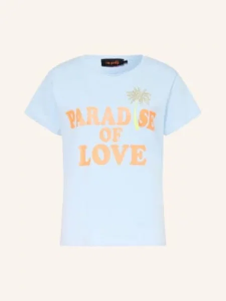 Miss Goodlife Koszulka Z Kamieniami Ozdobnymi blau