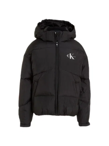 Geacă de blugi copii Calvin Klein Jeans negru