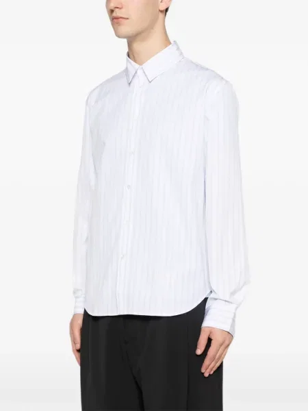 Pruhovaná košile Maison Kitsuné bílá