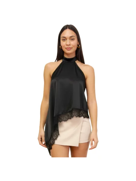 Top La Modeuse negru