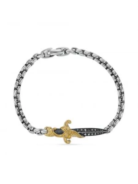 Sterlinginis sidabras apyranke David Yurman geltona
