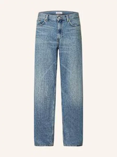 Sandro Jeansy Baggy Fit blau niebieskie
