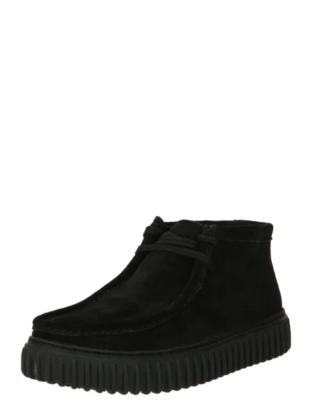 CLARKS Botine Chukka negru