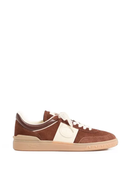 Sneakerși Valentino Garavani din piele maro