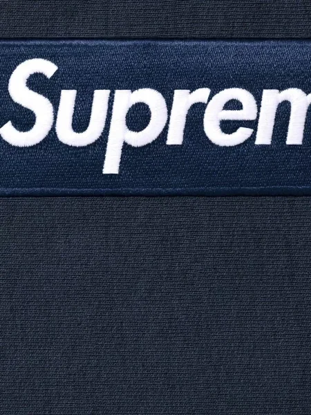 Hanorac cu glugă Supreme cu glugă albastru
