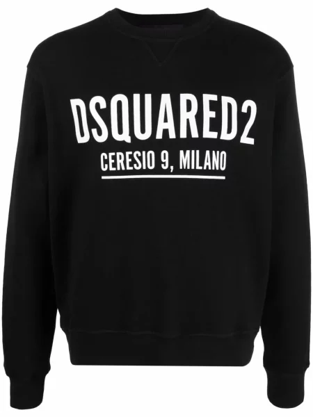 Hanorac Dsquared2 cu imagine negru