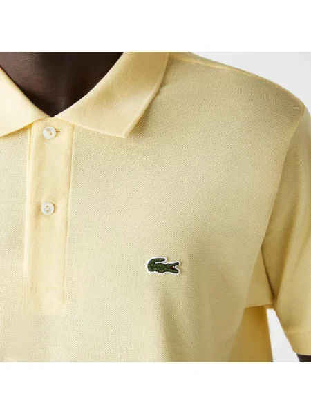 Lacoste Koszulka Polo Oryginał Petit Piqué żółta