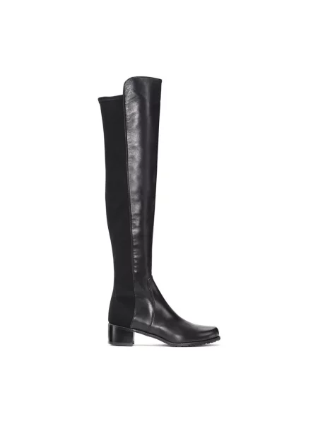 Kozaki Stuart Weitzman skórzane czarne