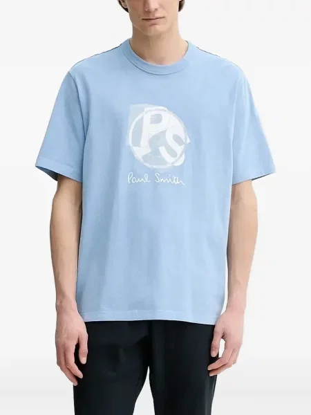 Tricou Ps Paul Smith cu imagine albastru
