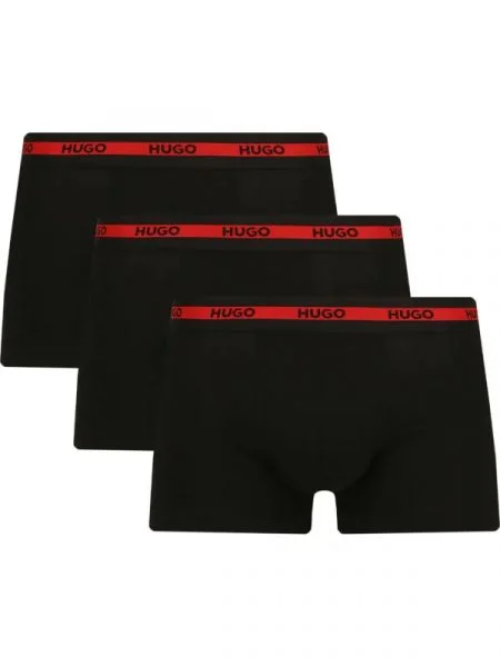 Hugo Bodywear Chiloți boxer TRUNK TRIPLET PLANET negru