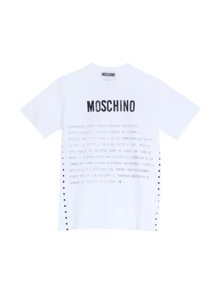 Koszulka Moschino z nadrukiem biała