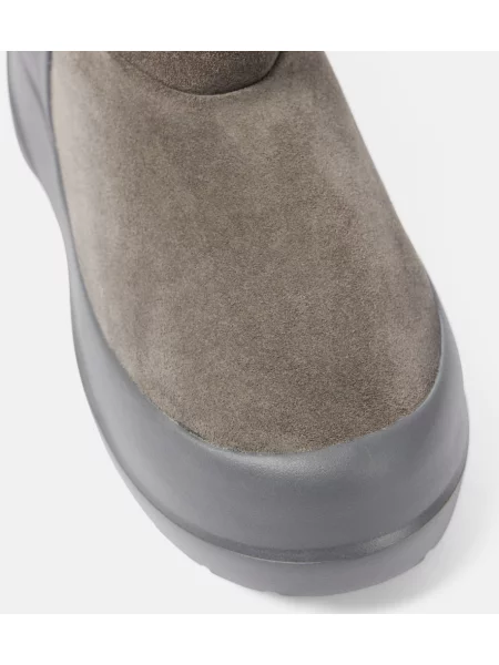 Botine Moon Boot din piele de căprioară gri