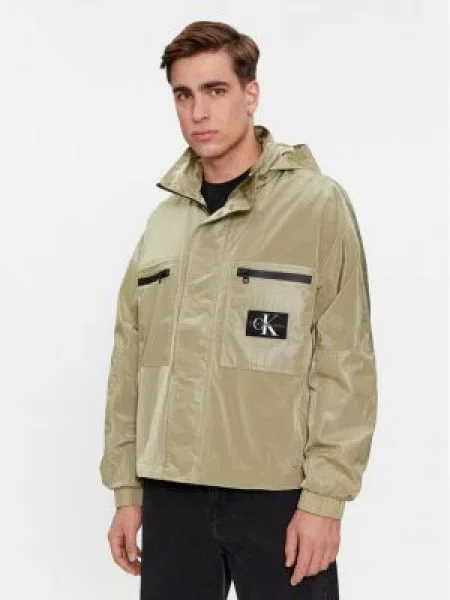 Calvin Klein Jeans Geacă Utility Track Jacket verde