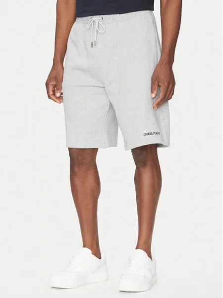 Guess Jeans Sportovní kraťasy šedá