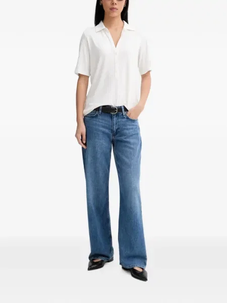 Scurt tricou polo Marc O'polo alb