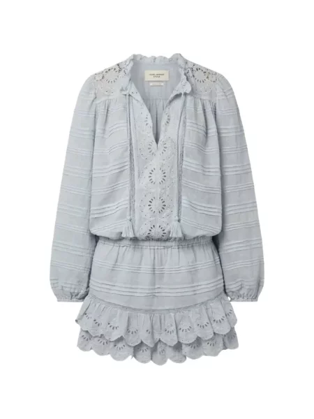 Rochie Isabel Marant cu broderie albastru