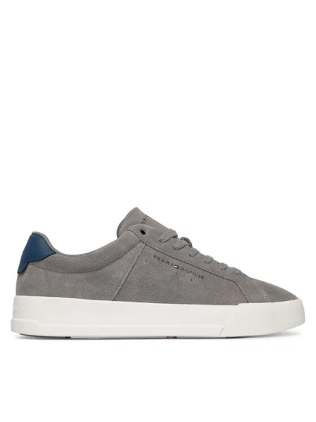 Tommy Hilfiger Sportcipők Th Court Suede szürke