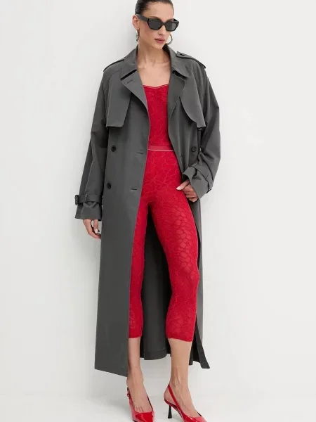 Pinko legginsy wzorzyste czerwony