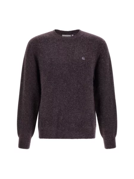 Sweter Carhartt Wip wełniany fioletowy
