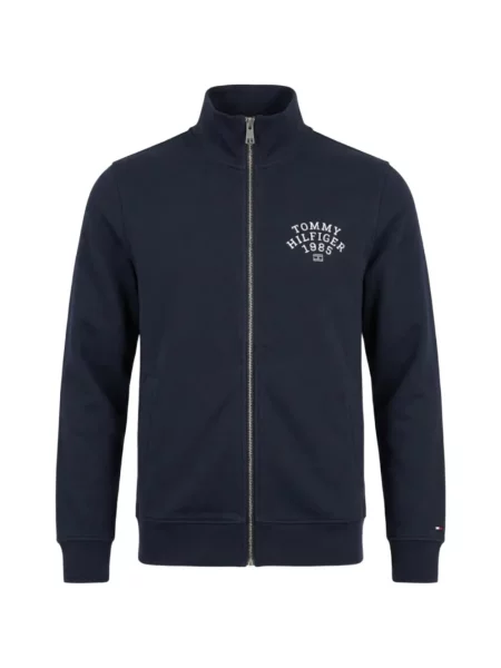 Pulover Tommy Hilfiger cu imagine albastru