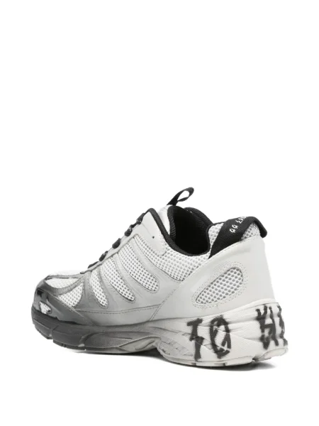 Sneakerși 44 Label Group cu șireturi plasă gri