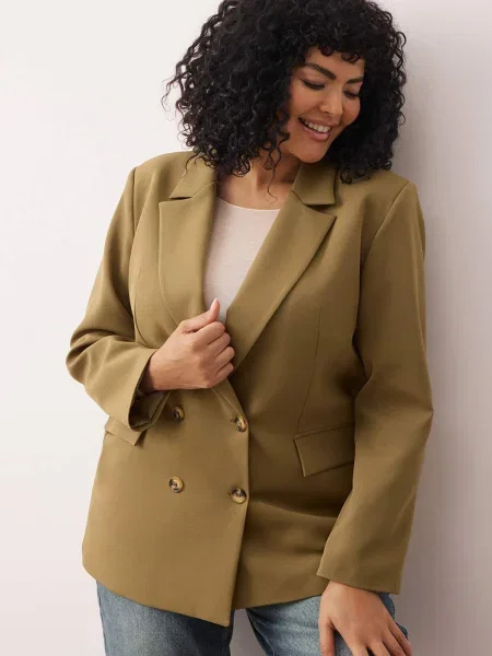 Trendyol Curve Blazer oliva