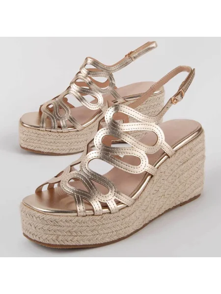 Pantofi Montevita auriu