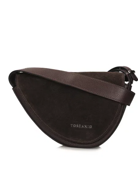 Кожаная сумка Toscanio коричневая