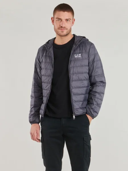 Geacă cu puf Emporio Armani Ea7 gri