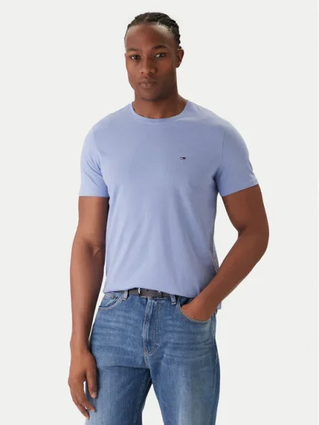 Тениска Tommy Jeans синьо