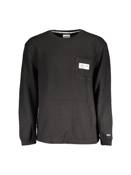 Sweter Tommy Hilfiger z długim rękawem czarny