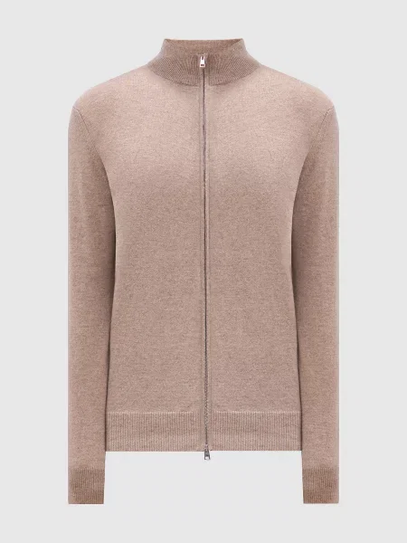 Меланжевый кардиган Cashmere&whiskey бежевый