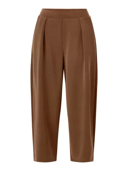 Rich & Royal Pantaloni cu dungă maro