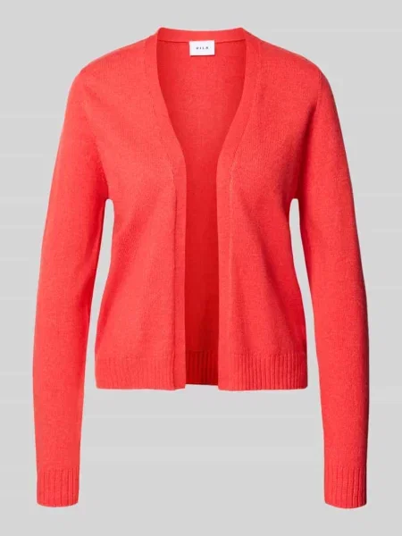 Kardigan o kroju regular fit z mieszanki model ‘Viril’ Vila czerwony
