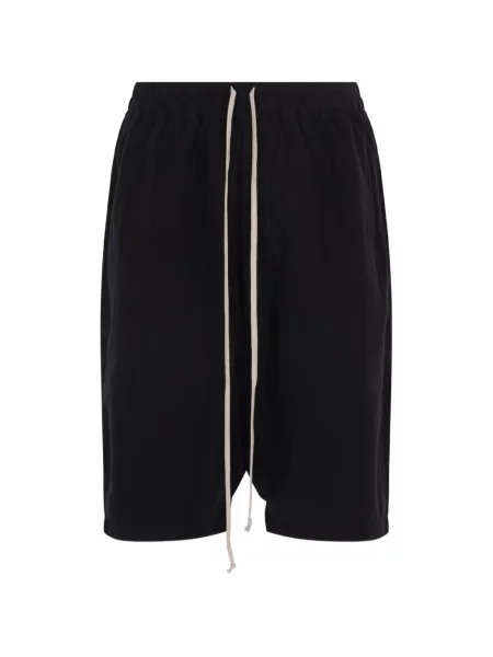 Pantaloni scurți Rick Owens Drkshdw cu cordon negru