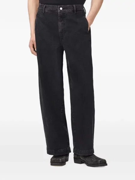 Blugi drepți Allsaints negru